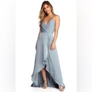 NEW! Windsor High Low Light Blue Dress